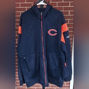 NFL ONFIELD Reebok Chicago Bears XXL Hooded Jacket